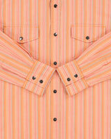 Vintage Y2K 00s Nautica Striped Snap Button Long Sleeve Pocket Shirt - M
