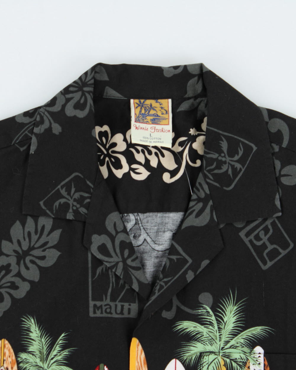 Vintage 1990s Winnie Fashion Made In USA Hawaiian Shirt - L