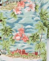 Vintage 1990s Blue Hawaii Made In USA Hawaiian Shirt - M