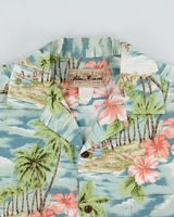 Vintage 1990s Blue Hawaii Made In USA Hawaiian Shirt - M