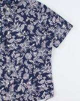 Vintage Ralph Lauren Floral Slim Fit Short Sleeve Shirt - XXL