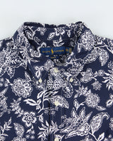 Vintage Ralph Lauren Floral Slim Fit Short Sleeve Shirt - XXL