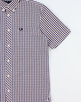 Vintage Fred Perry Plaid Classic Short Sleeve Shirt - M