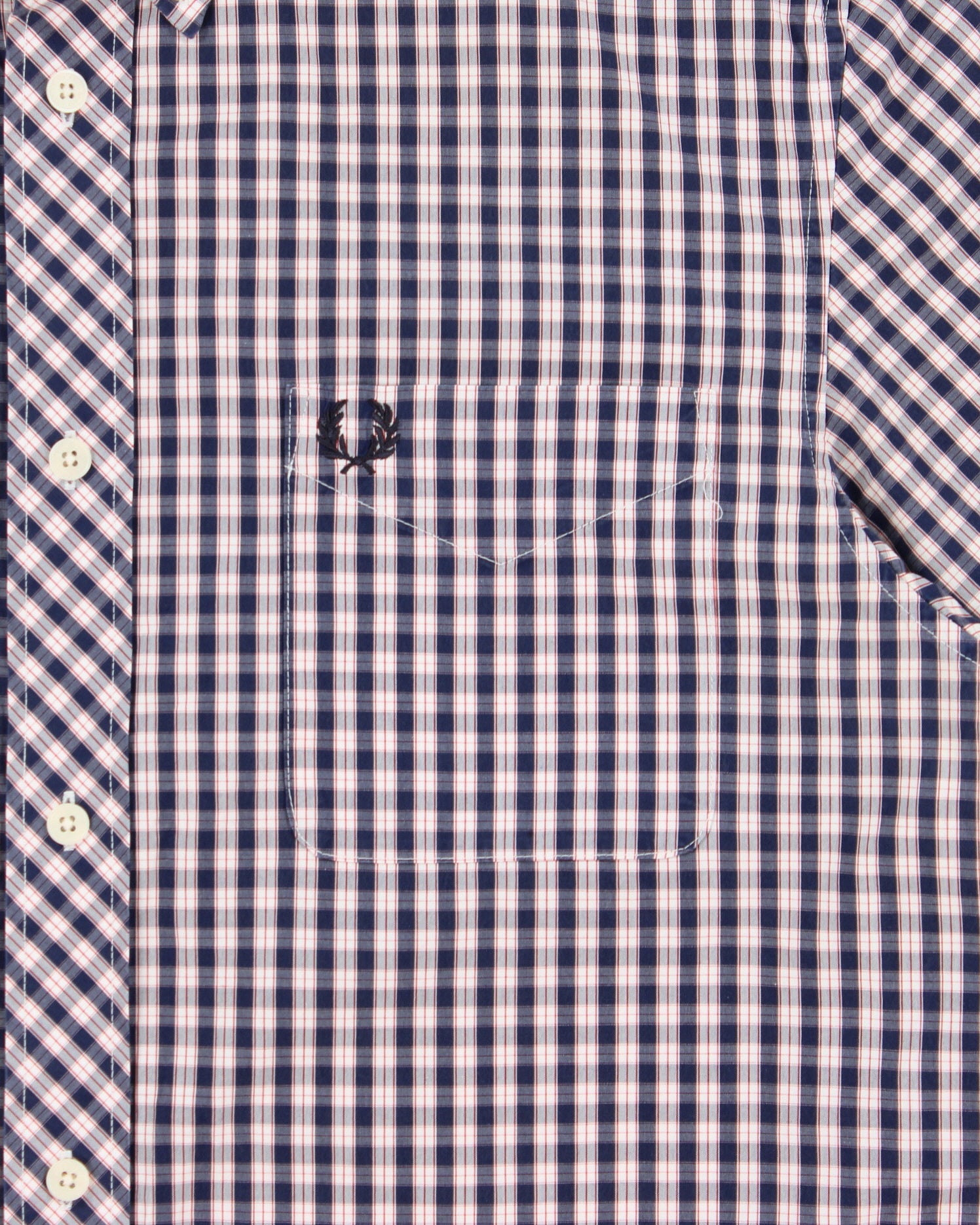 Vintage Fred Perry Plaid Classic Short Sleeve Shirt - M