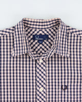Vintage Fred Perry Plaid Classic Short Sleeve Shirt - M