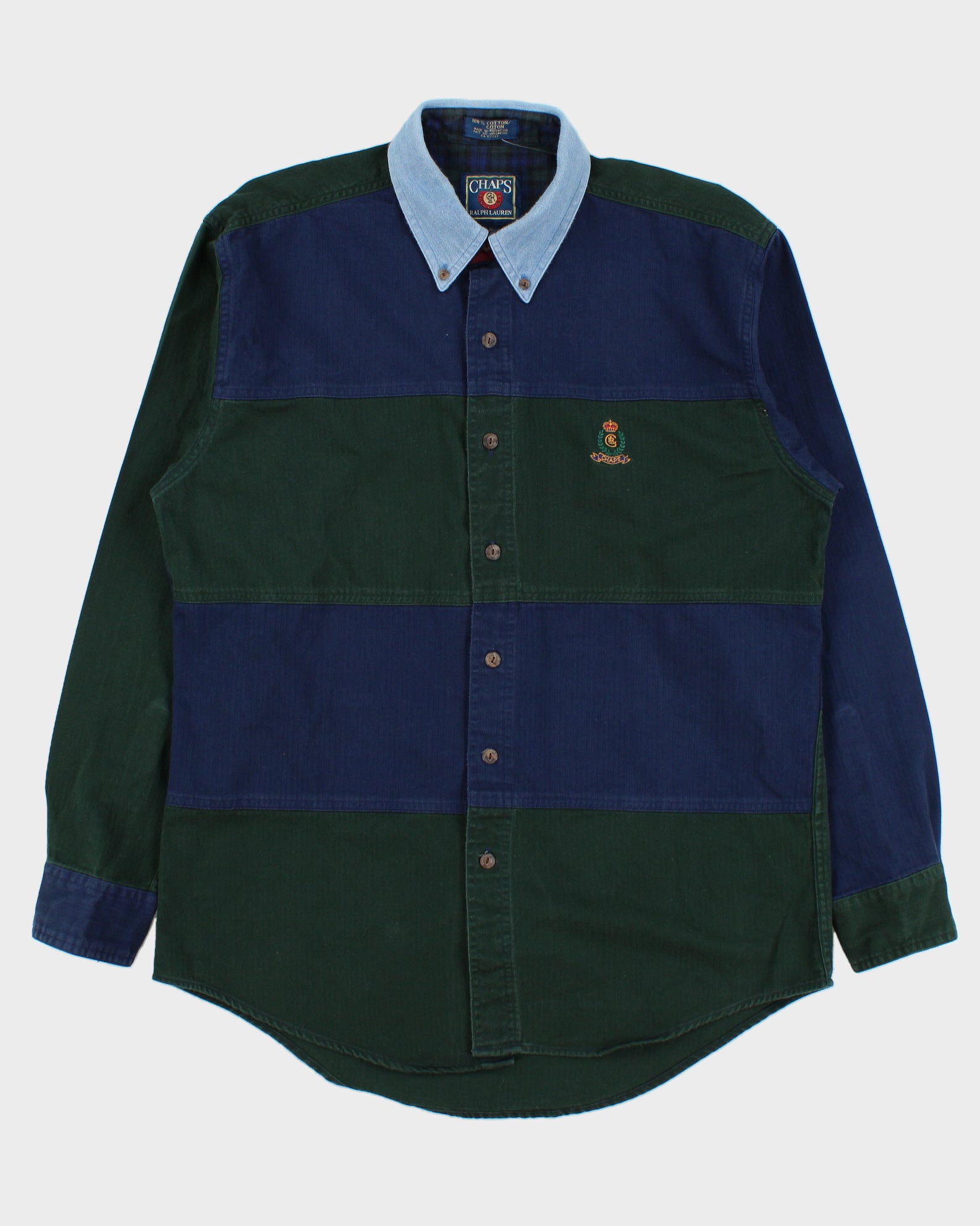 Vintage 1990s Chaps Ralph Lauren Heavyweight Long Sleeve Shirt - M