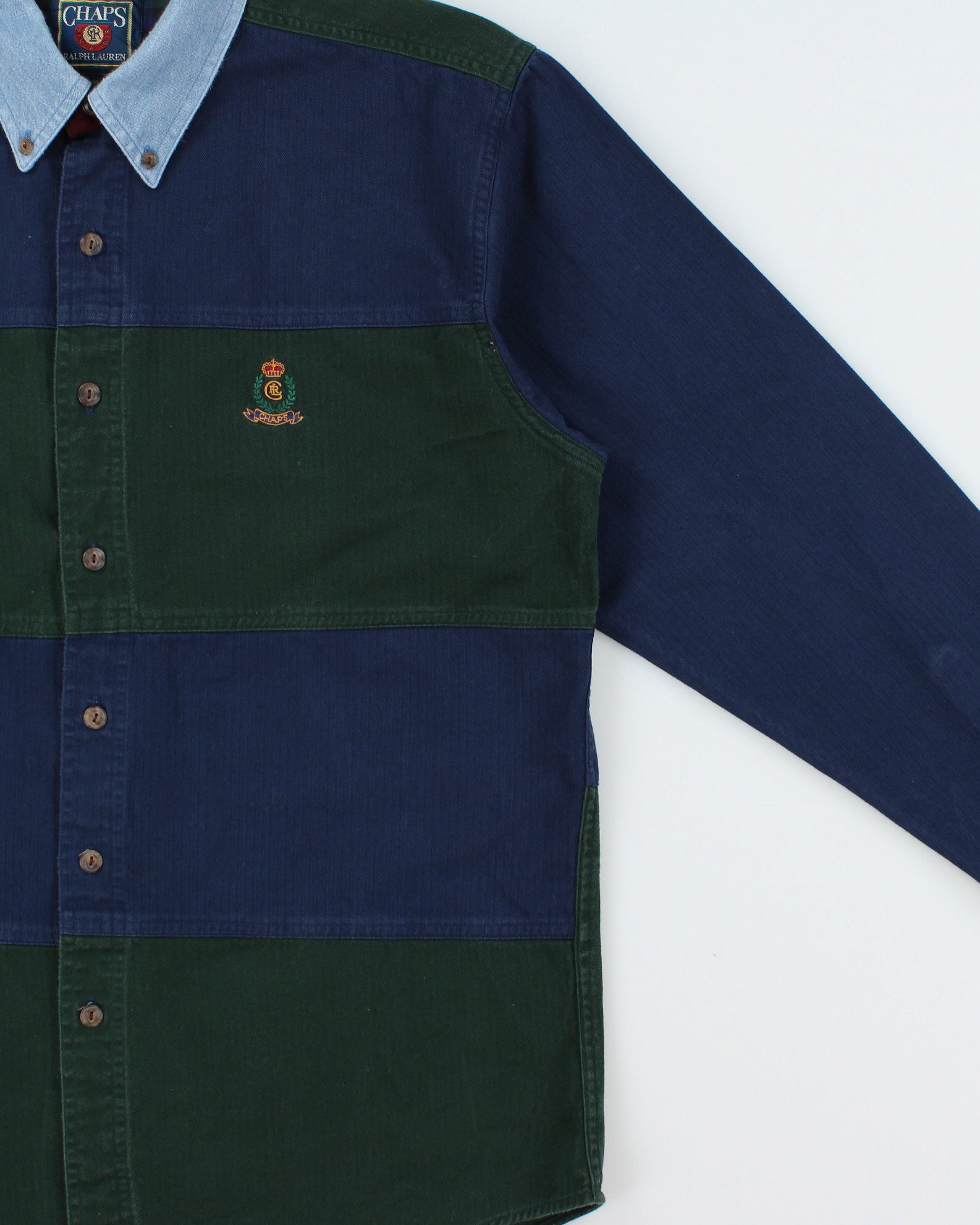 Vintage 1990s Chaps Ralph Lauren Heavyweight Long Sleeve Shirt - M