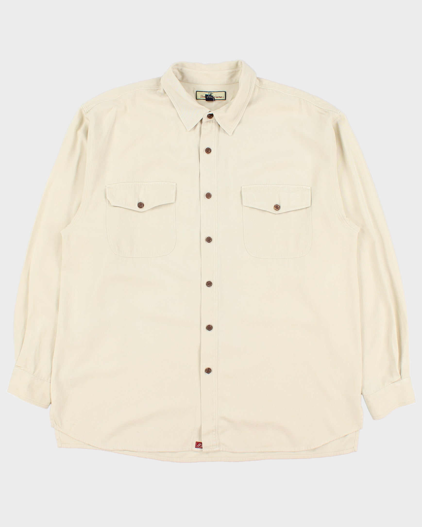 Vintage Tommy Bahama Silk Blend Long Sleeve Shirt - XL