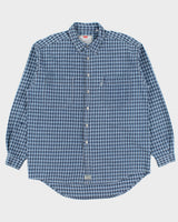 Vintage 1990s Levi's White Tab Checked Heavyweight Long Sleeve Shirt - L