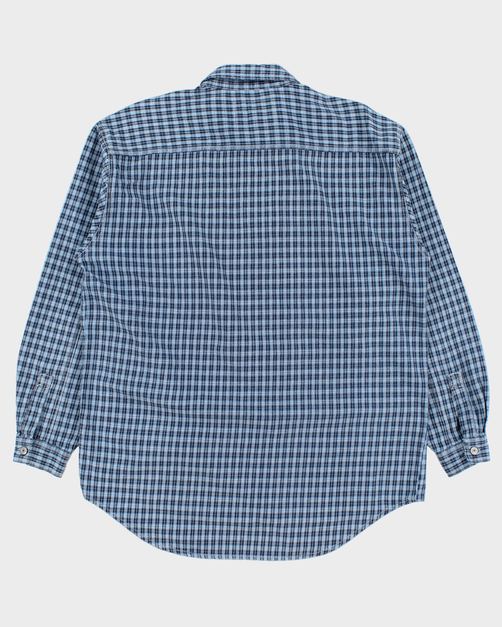Vintage 1990s Levi's White Tab Checked Heavyweight Long Sleeve Shirt - L