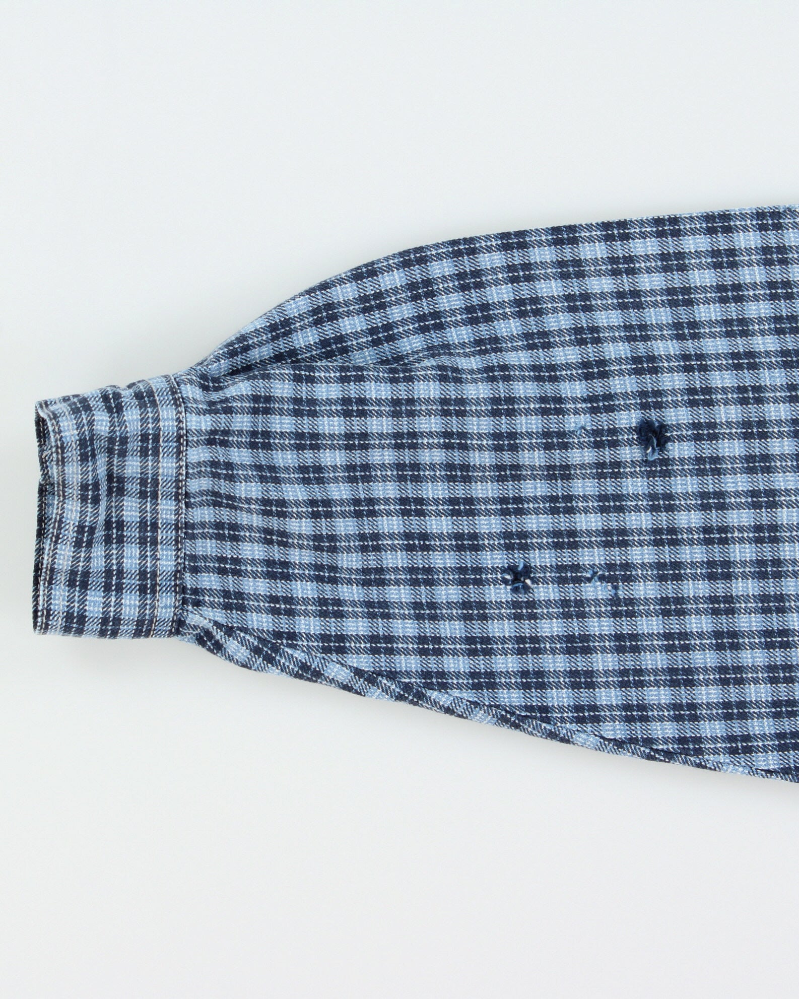 Vintage 1990s Levi's White Tab Checked Heavyweight Long Sleeve Shirt - L
