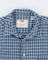 Vintage 1990s Levi's White Tab Checked Heavyweight Long Sleeve Shirt - L