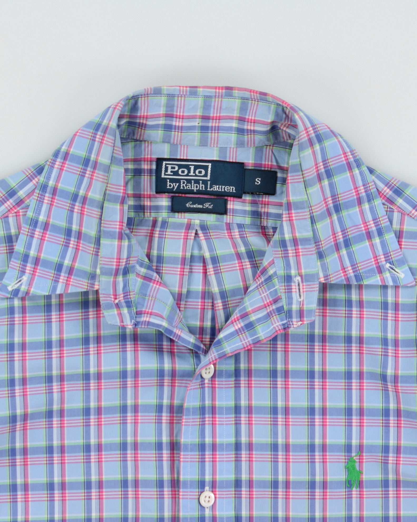 Vintage Y2K 00s Polo Ralph Lauren Plaid Custom Fit Long Sleeve Shirt - S