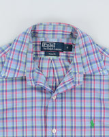 Vintage Y2K 00s Polo Ralph Lauren Plaid Custom Fit Long Sleeve Shirt - S