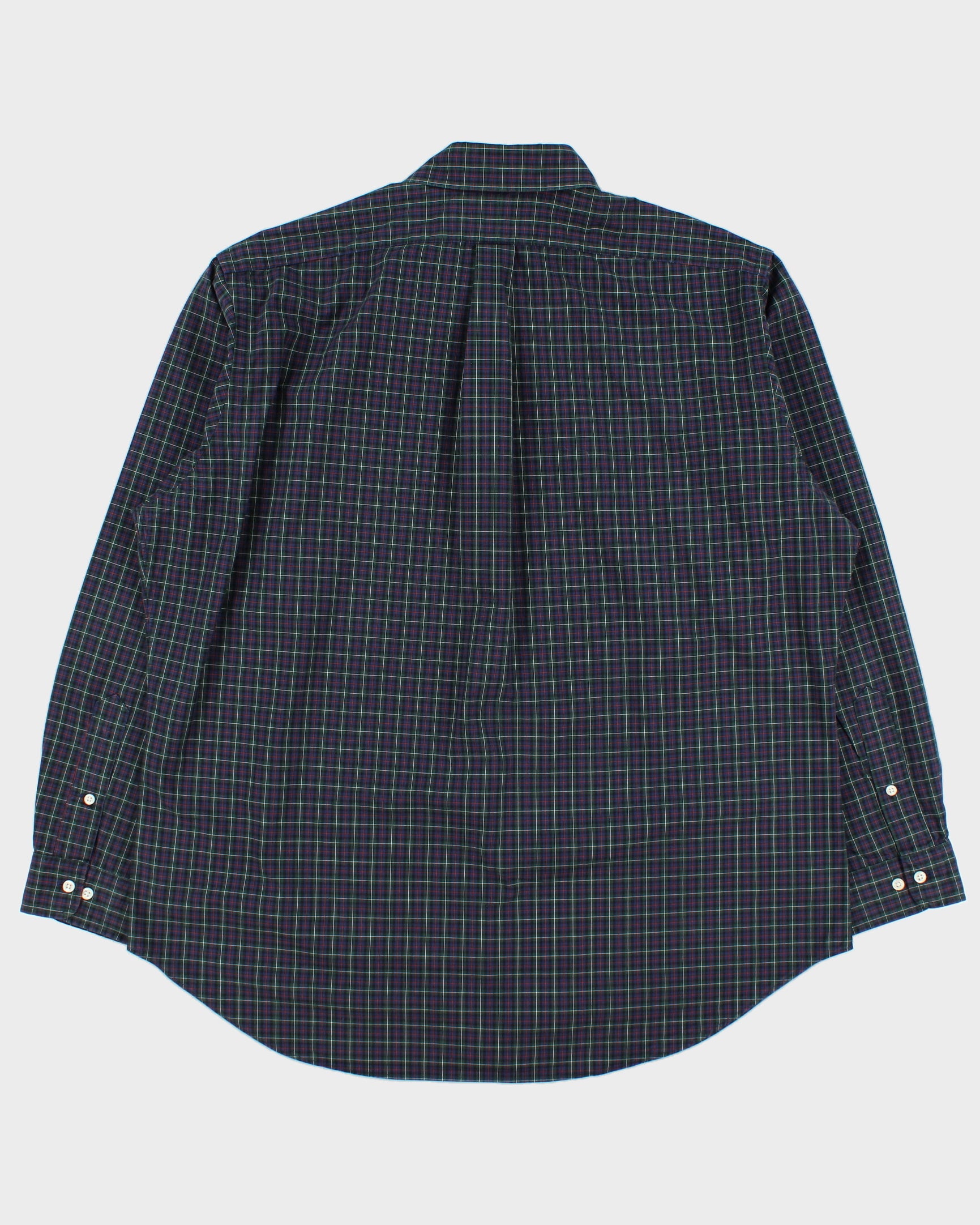 Vintage Y2K 00s Polo Ralph Lauren Tartan Classic Fit Long Sleeve Shirt - XL