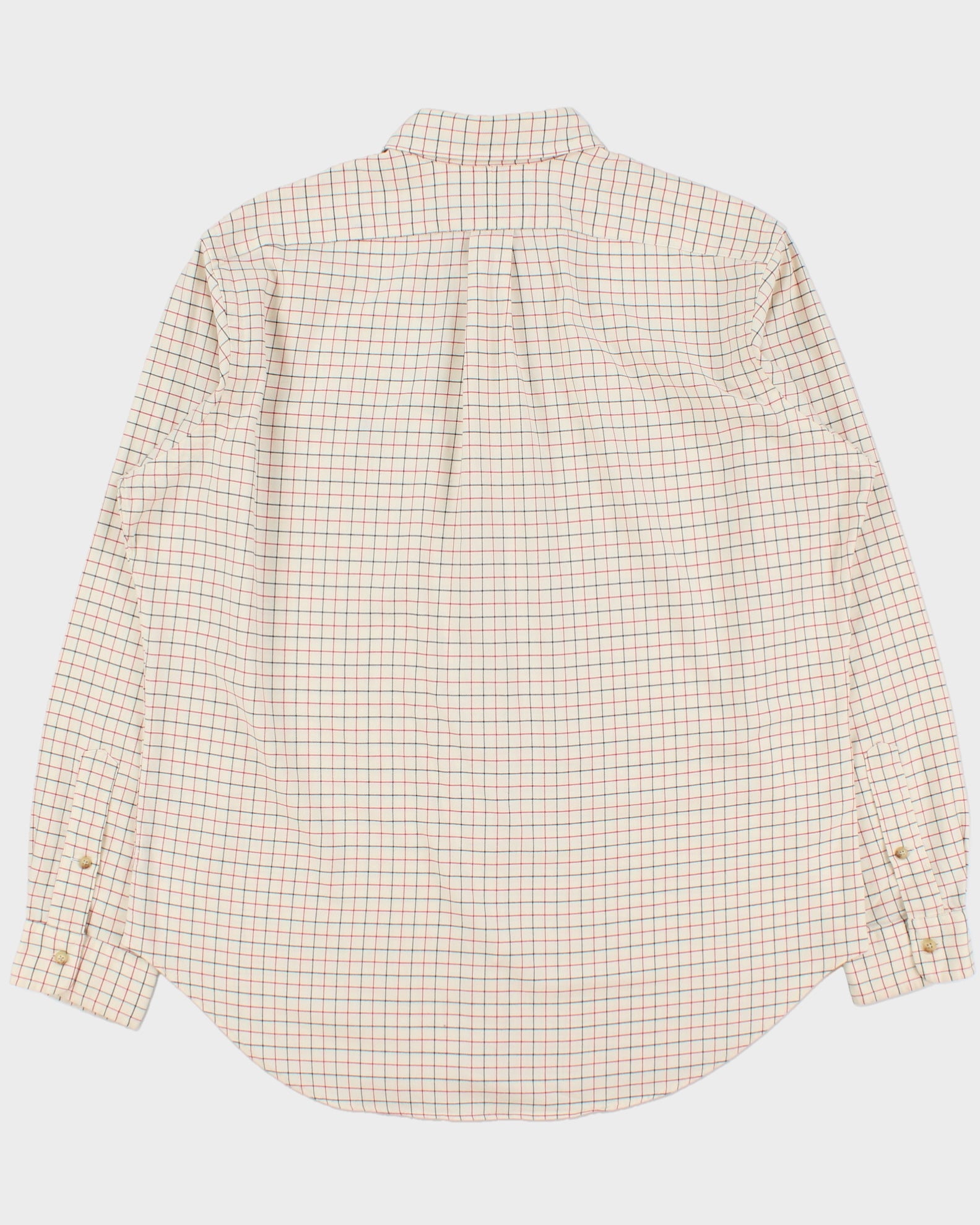 Vintage Y2K 00s Polo Ralph Lauren Windowpane Check Classic Fit Long Sleeve Shirt - L