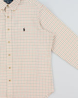 Vintage Y2K 00s Polo Ralph Lauren Windowpane Check Classic Fit Long Sleeve Shirt - L