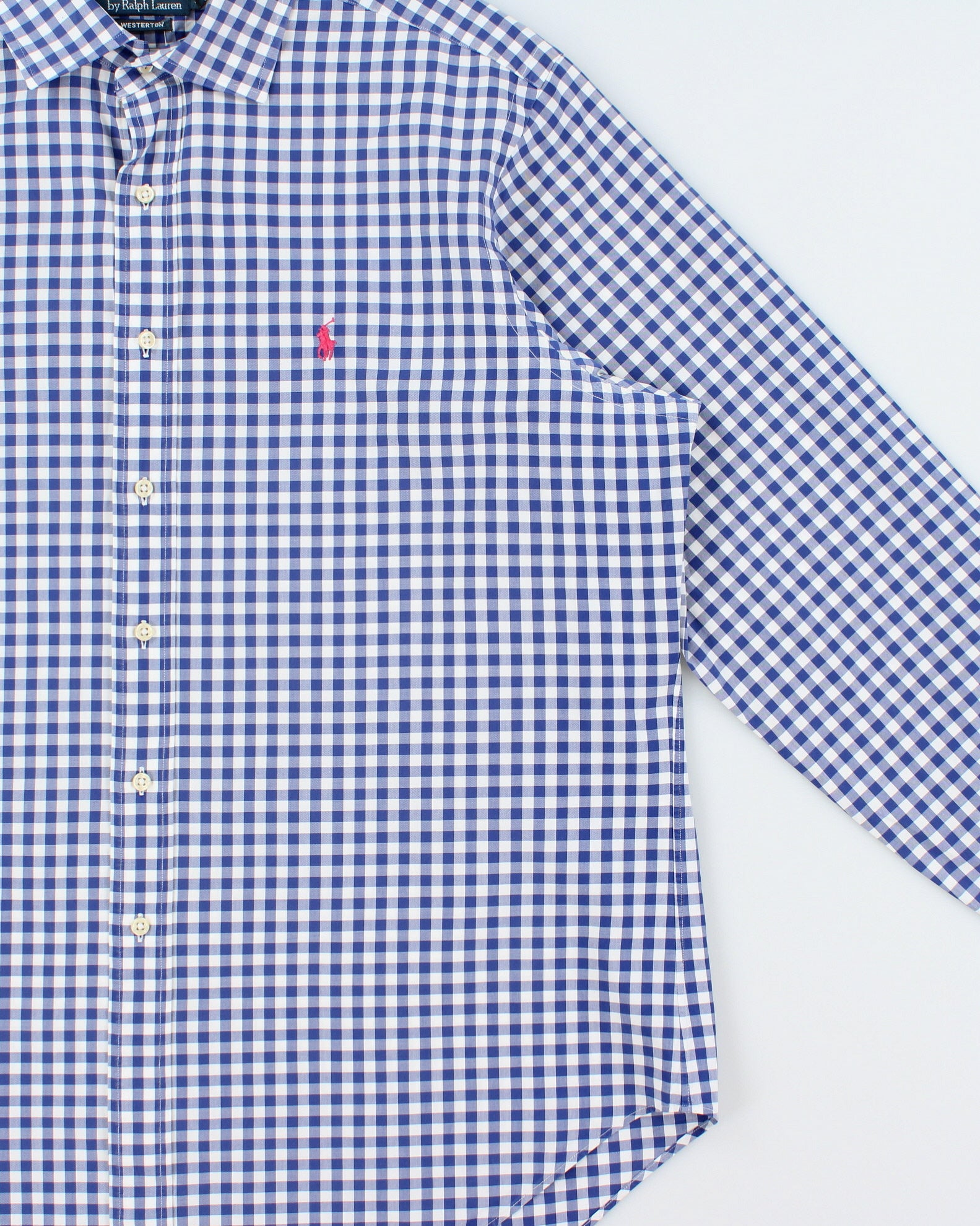 Vintage Y2K 00s Polo Ralph Lauren Gingham Long Sleeve Westerton Shirt - XL
