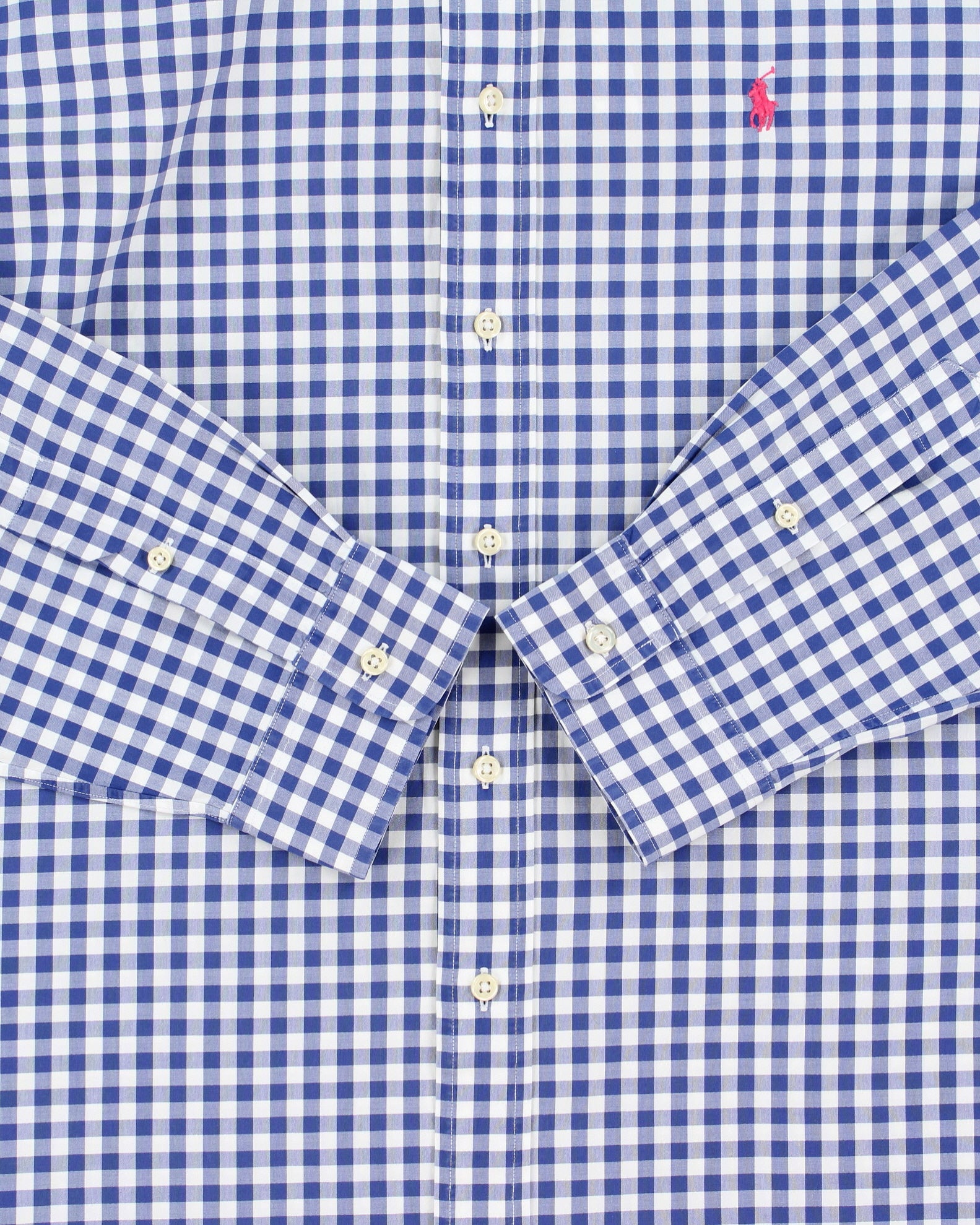 Vintage Y2K 00s Polo Ralph Lauren Gingham Long Sleeve Westerton Shirt - XL