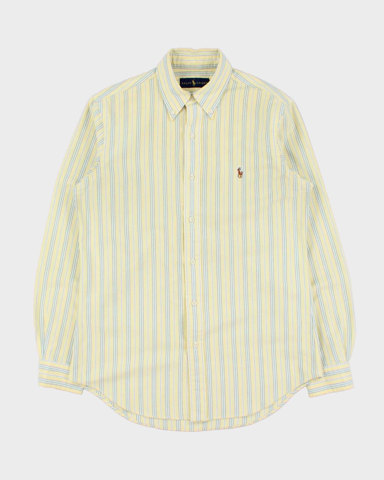 Vintage Ralph Lauren Striped Classic Long Sleeve Oxford Shirt - S