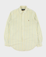 Vintage Ralph Lauren Striped Classic Long Sleeve Oxford Shirt - S