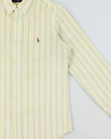Vintage Ralph Lauren Striped Classic Long Sleeve Oxford Shirt - S