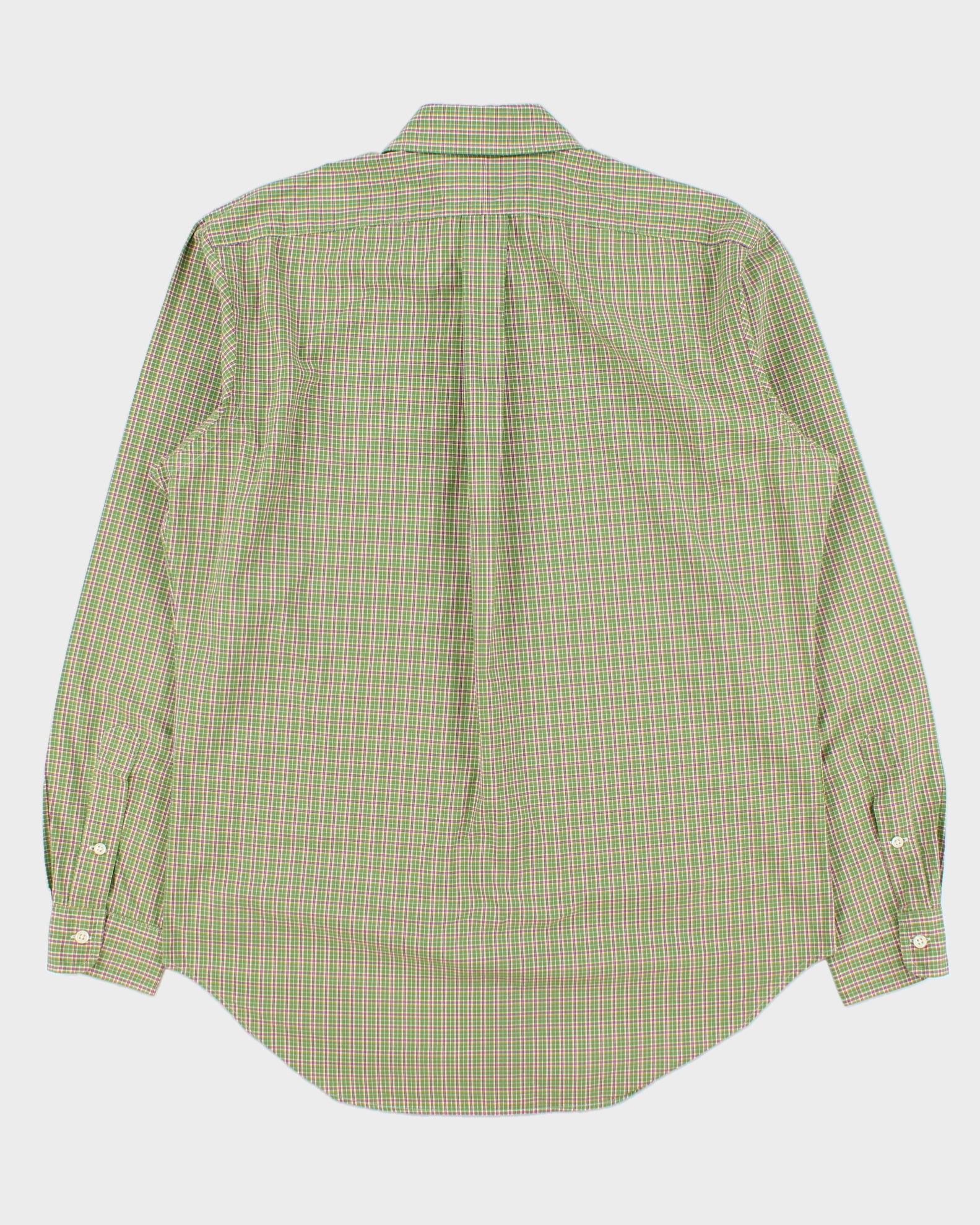 Vintage Y2K 00s Polo Ralph Lauren Plaid Classic Fit Long Sleeve Shirt - M