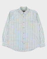 Vintage Y2K 00s Eddie Bauer Striped Relaxed Fit Long Sleeve Shirt - L