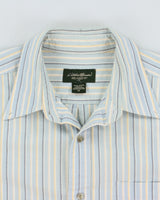 Vintage Y2K 00s Eddie Bauer Striped Relaxed Fit Long Sleeve Shirt - L