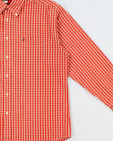 Vintage Y2K 00s Tommy Hilfiger Tartan Plaid Long Sleeve Shirt - L