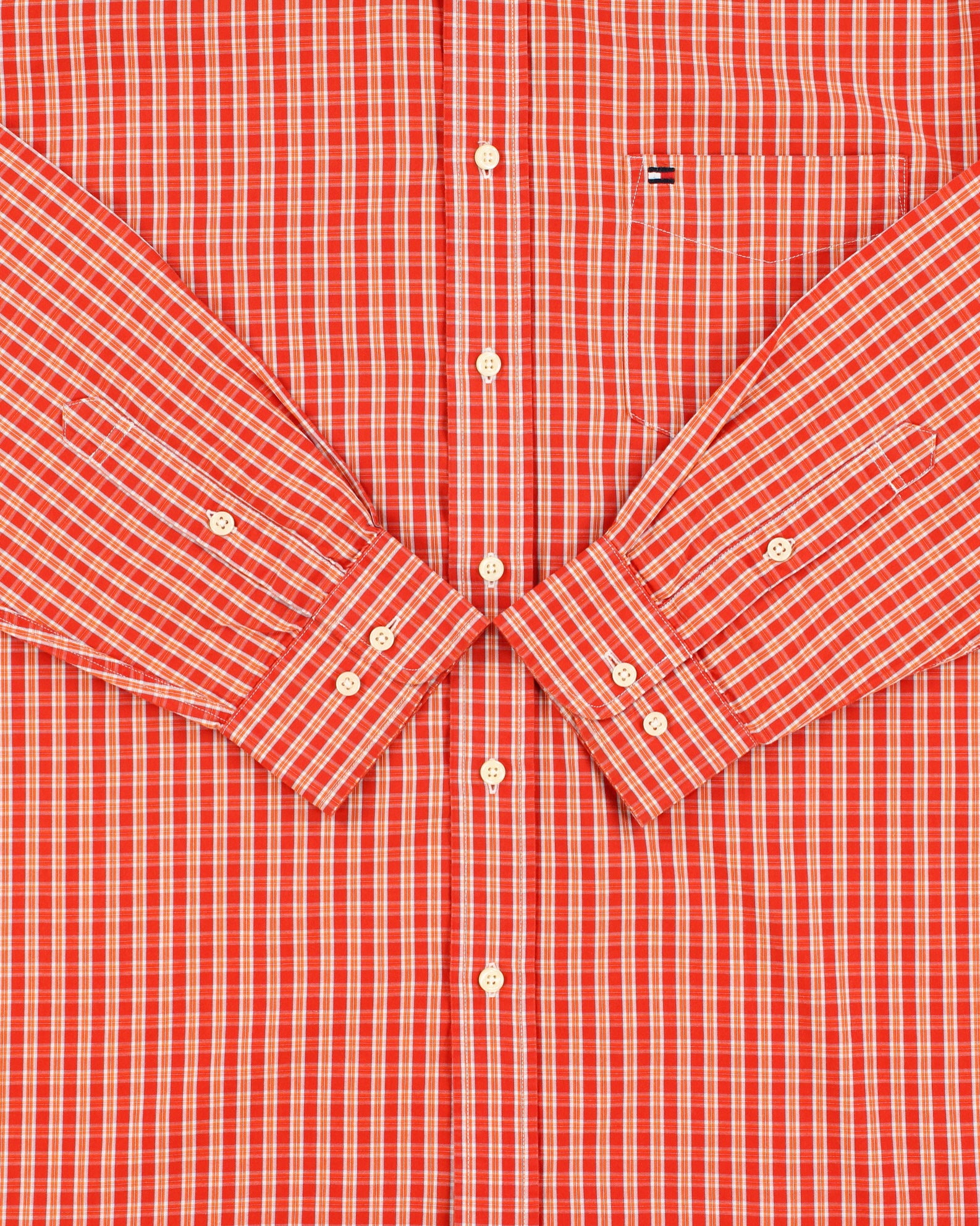 Vintage Y2K 00s Tommy Hilfiger Tartan Plaid Long Sleeve Shirt - L