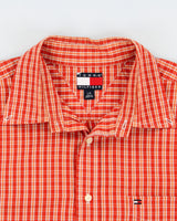 Vintage Y2K 00s Tommy Hilfiger Tartan Plaid Long Sleeve Shirt - L
