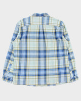 Vintage Eddie Bauer Plaid Seersucker Classic Fit Long Sleeve Shirt - XL