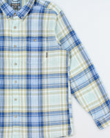 Vintage Eddie Bauer Plaid Seersucker Classic Fit Long Sleeve Shirt - XL