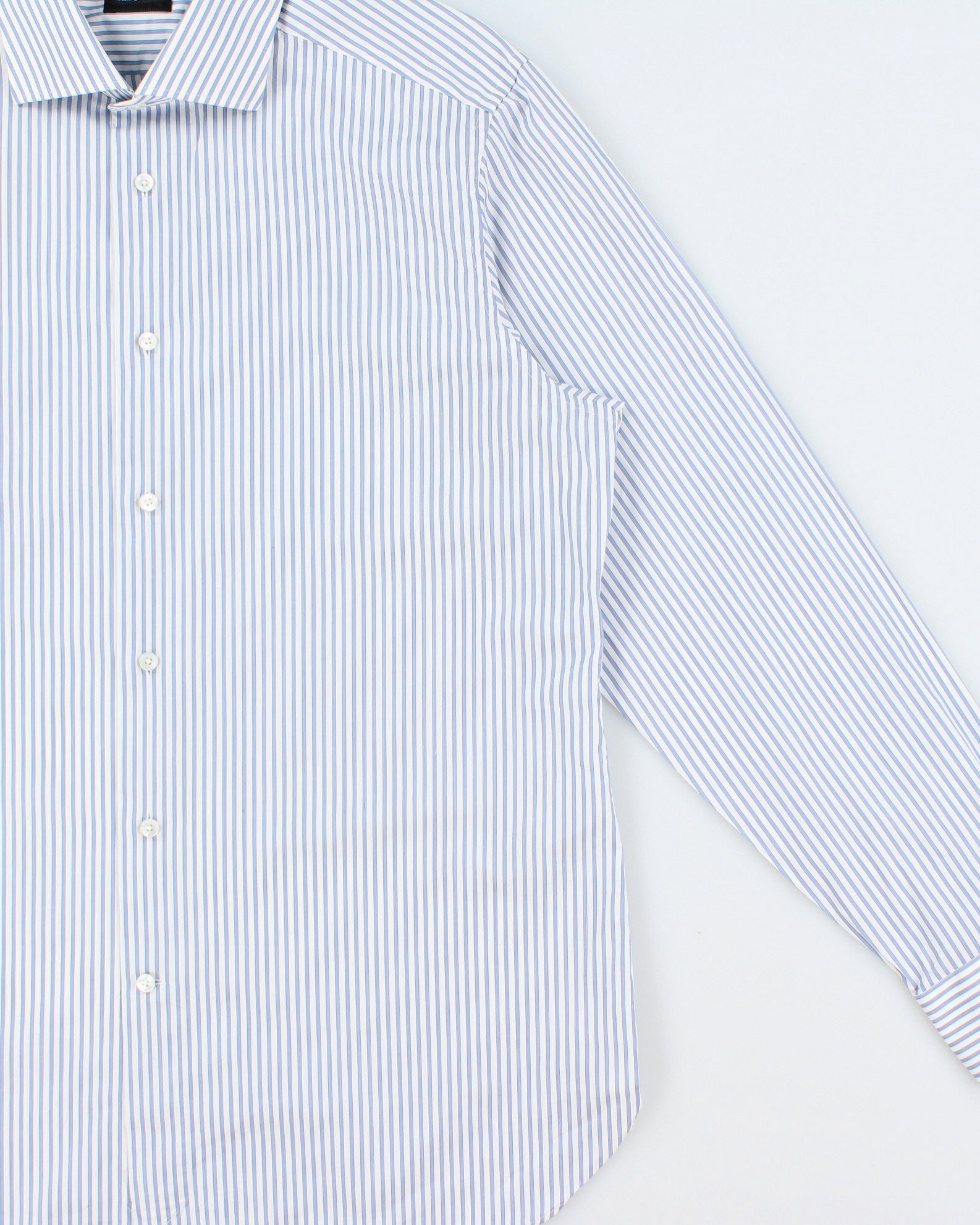 Vintage Y2K 00s Ermenegildo Zegna Striped Long Sleeve Dress Shirt - XL