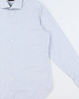 Vintage Y2K 00s Ermenegildo Zegna Striped Long Sleeve Dress Shirt - XL