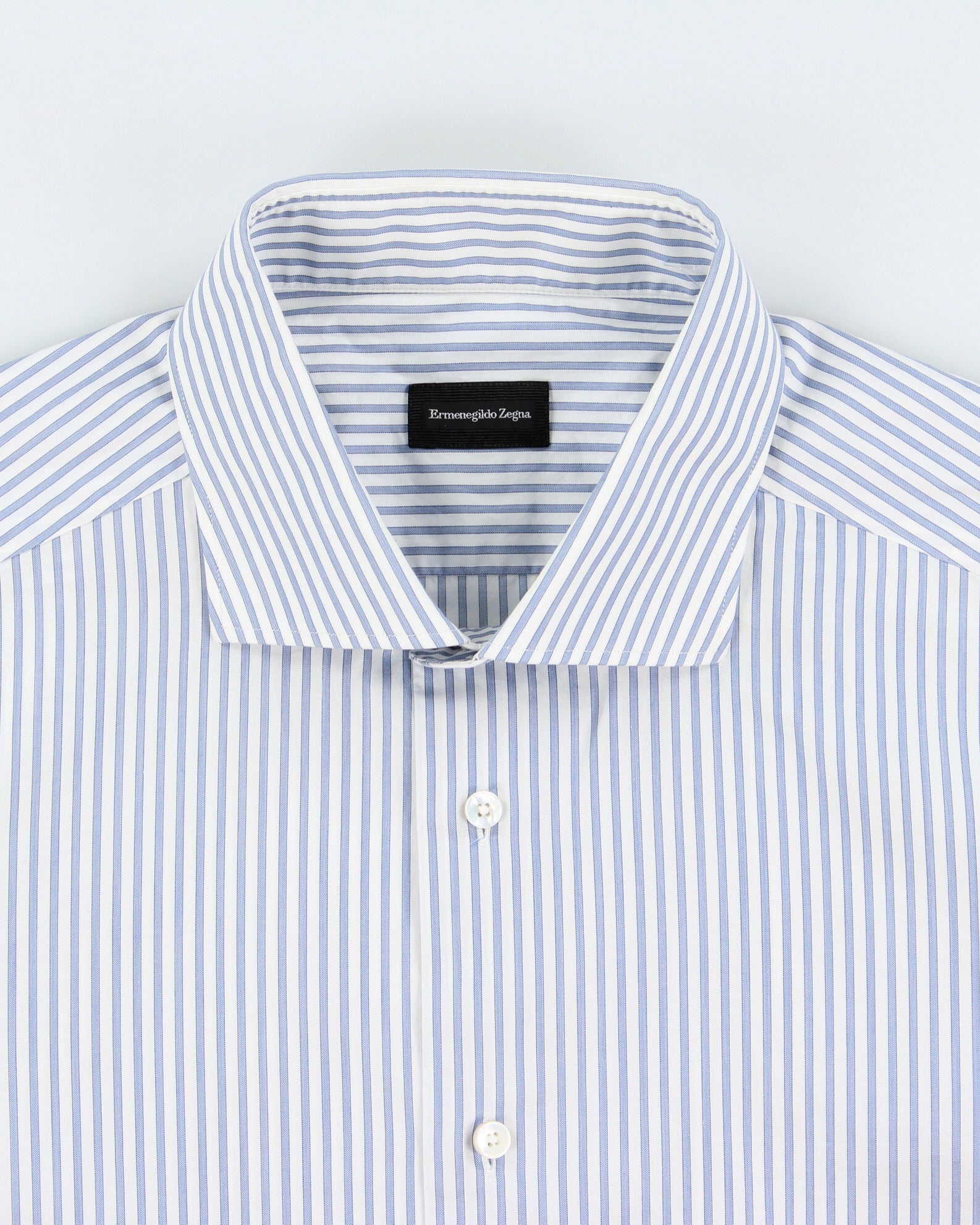 Vintage Y2K 00s Ermenegildo Zegna Striped Long Sleeve Dress Shirt - XL