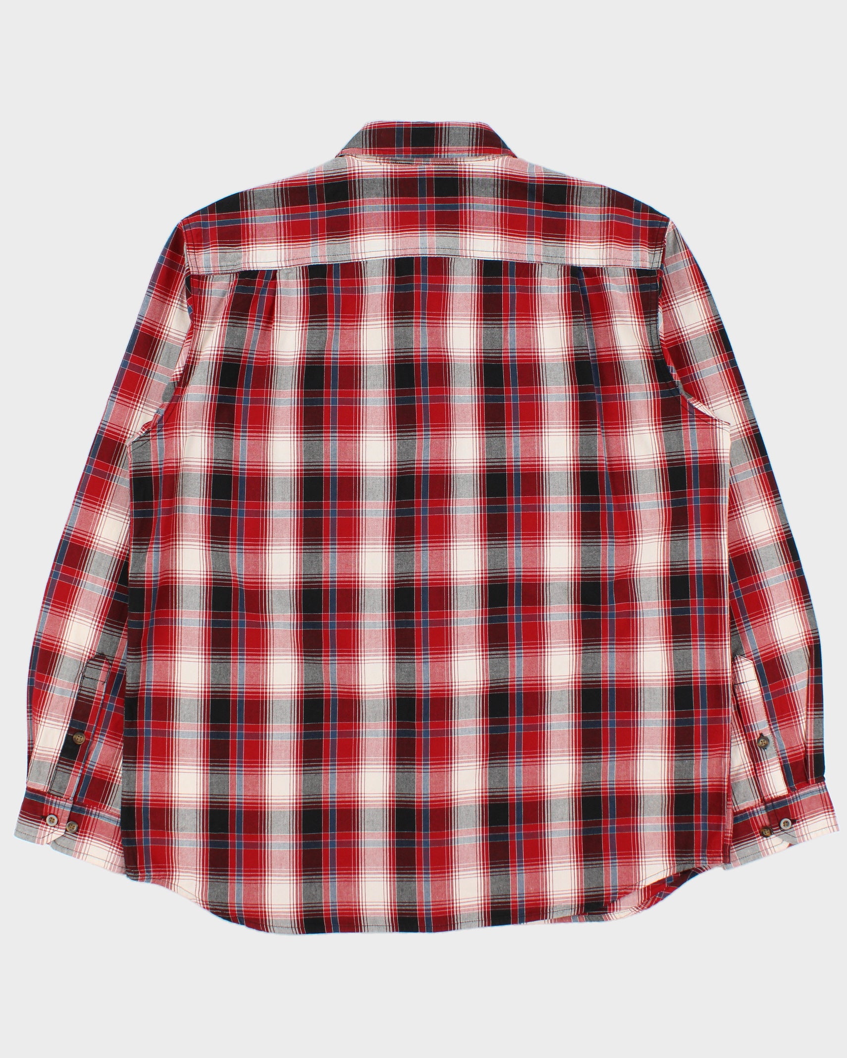 Vintage Carhartt Plaid Relaxed Fit Long Sleeve Workwear Shirt - L