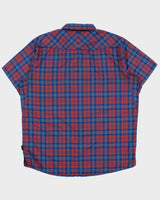 Vintage Patagonia Plaid Snap Button Short Sleeve Hiking Shirt - XL