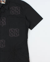 Vintage Y2K 00s Parasuco Denim Legend 88 Embroidered Short Sleeve Shirt - XXL