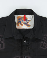 Vintage Y2K 00s Parasuco Denim Legend 88 Embroidered Short Sleeve Shirt - XXL