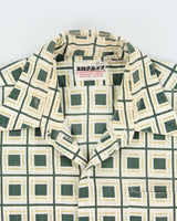 Vintage 1970s Impact Block Patterned Perma Press Long Sleeve Shirt - L