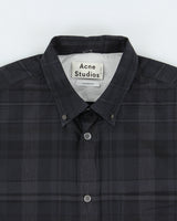 AW14 Acne Studios Isherwood Check Classic Fit Long Sleeve Shirt - S
