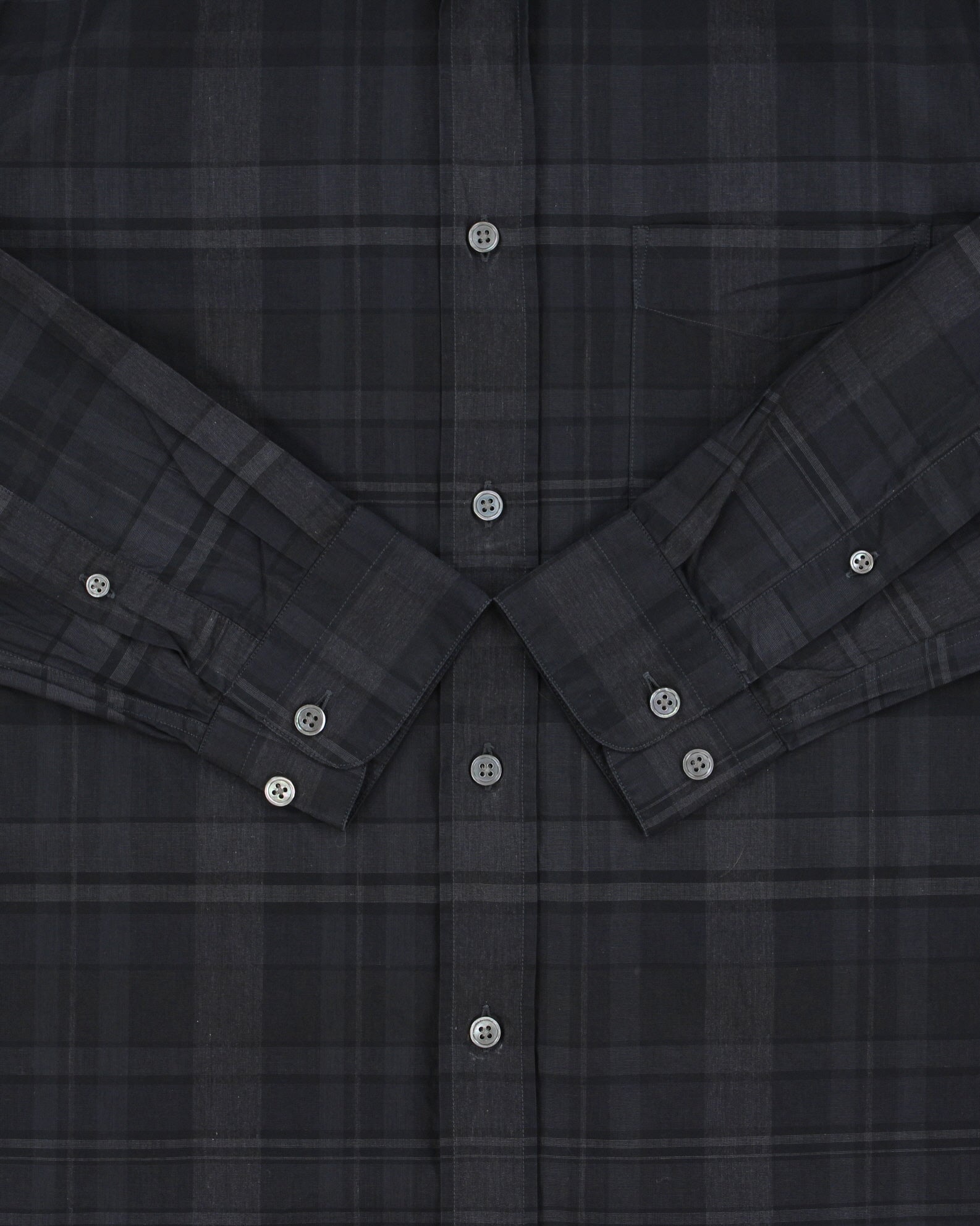 AW14 Acne Studios Isherwood Check Classic Fit Long Sleeve Shirt - S