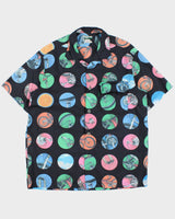 Vintage Y2K 00s Paul Smith Soft Shell Biker Dot Short Sleeve Shirt - L