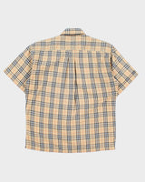 Vintage 1990s Burberry Classic Nova Check Short Sleeve Shirt - L