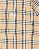 Vintage 1990s Burberry Classic Nova Check Short Sleeve Shirt - L