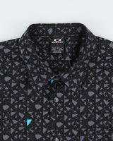 Vintage Oakley Patterned Regular Fit Short Sleeve Shirt - XL