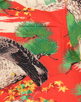 Vintage Bob Dong 70s Retro Eagle Islands Hawaiian Shirt - L