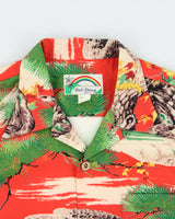 Vintage Bob Dong 70s Retro Eagle Islands Hawaiian Shirt - L